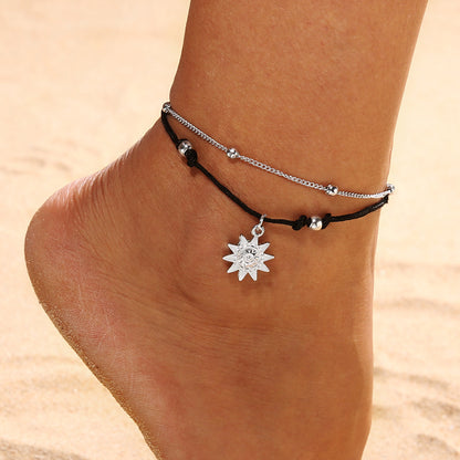 Women's Fashion Personality Handmade Ball Bead Pendant Anklet 54461f5b 02bd 4637 8b31 74f8d16e91a7