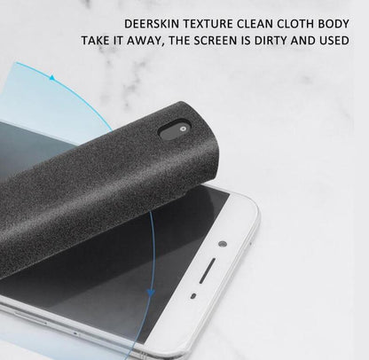 2 In 1 Phone Computer Screen Cleaner Kit For Screen Dust Removal Microfiber Cloth Set - 图片 5
