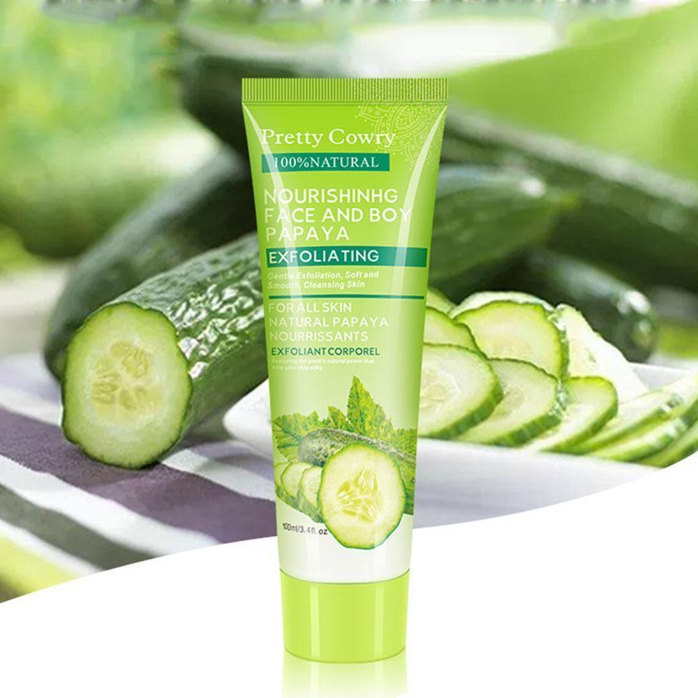 Cucumber Coconut Papaya Facial Exfoliating Gel Cream 100ml Body Cleansing 54637481 8283 4a2f a021 435244956309