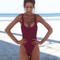 Women's one-piece swimsuit European and American solid color multi-color sexy swimsuit 546703088646