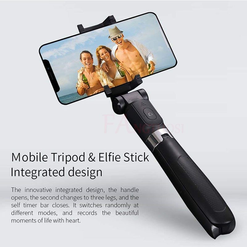 Compatible with Apple, Tripod Selfie Stick Mobile Universal Live Triangle Bracket One Bluetooth Selfie Artifact - 图片 6