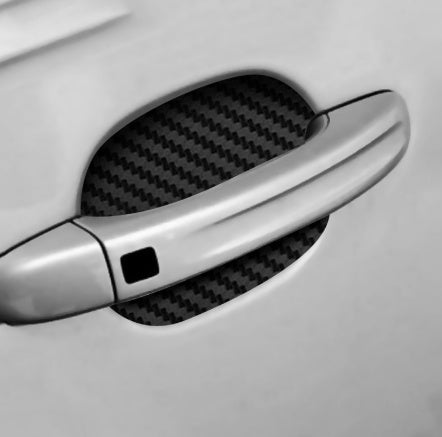 4pcs Set Of Door Stickers Carbon Fiber Scratch-resistant Car Handle Stickers - HD Wireless Product #2