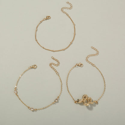 European and American cross-border hot-selling accessories, animal snake-shaped multi-layer exaggerated street fashion bracel
