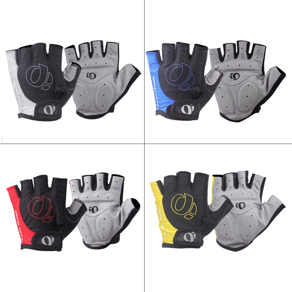 Bicycle Half Finger  Microfiber Breathable Shock Absorbing Short Finger Gloves 549937942800