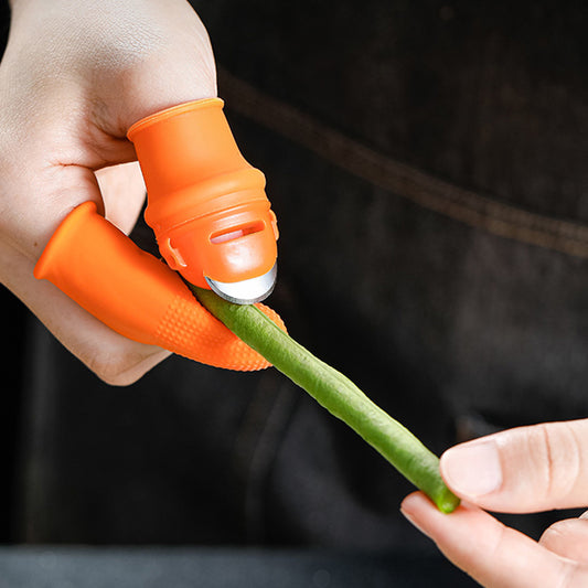 Silicone Thumb Knife Finger Protector Gears Cutting Vegetable Harvesting Knife Pinching Plant Blade Scissors Garden Gloves 54