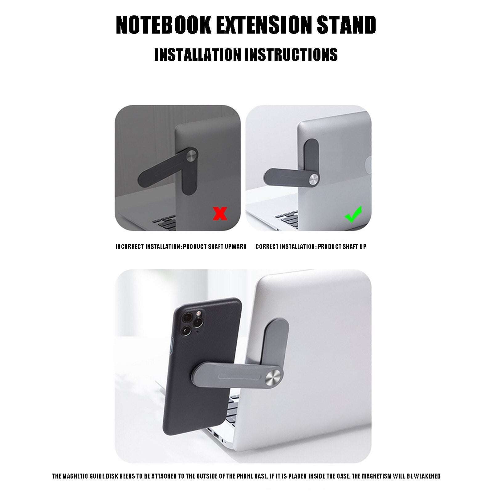 Plastic Portable Shrinkage Bracket Mobile Phone Expansion Bracket Laptop Side Expansion Bracket - 图片 5