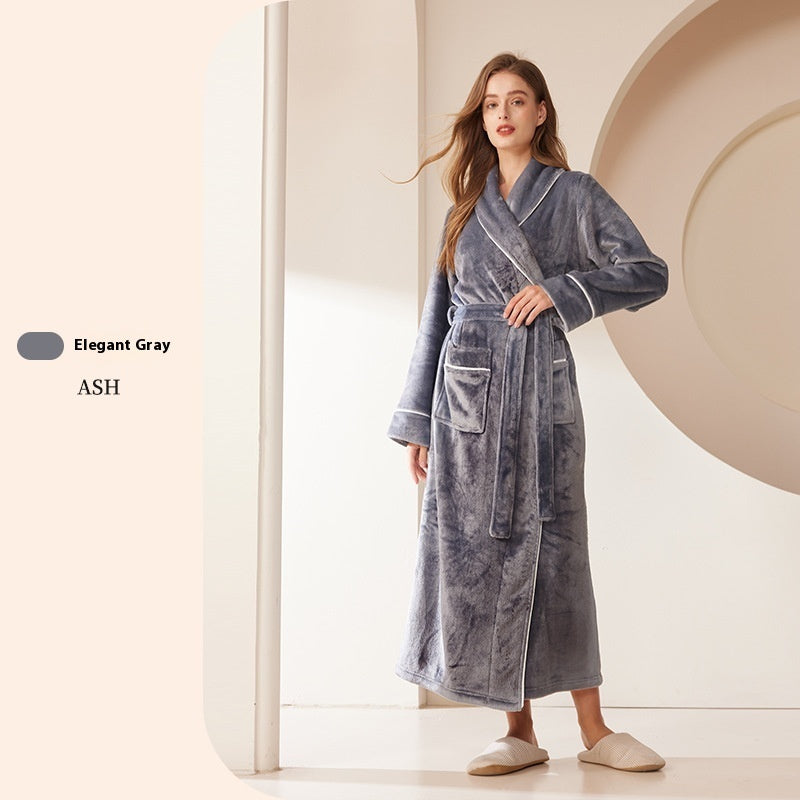 Extended Autumn And Winter Coral Fleece Bathrobe 54b3b52d 1a23 4fd4 97d7 75679104faeb trans
