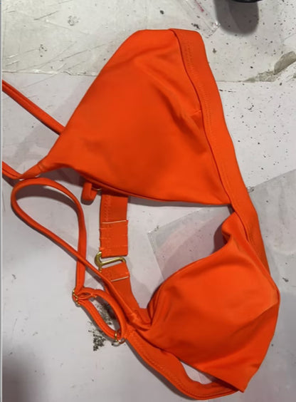 Sexy bikini in fast-selling, explosive bikini , new European and American foreign trade women's split pure-color swimsuit 54c
