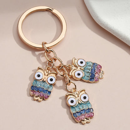 Hot Selling Dripping Oil Alloy Colorful Owl Ladybug Dark Flower Ghost Face Keychain Bag Ornaments 54cfe81d 3633 4347 9e88 6f5