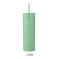 Double Layer AS Plastic Straight Body Multicolor Frosted Straw Cup 54d2276b cd56 481c 8339 073c94269b2d