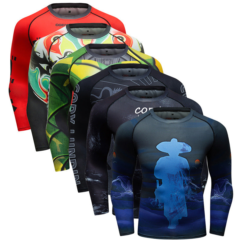 Men's Elastic Breathable Running Fitness Suit 54f93e92 58f2 4fb1 be19 fa4f842412d3