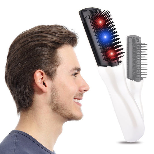 Electric Head Massage Comb Healthy Scalp Vibration Comb Portable Household Battery Massage Comb 550082768070