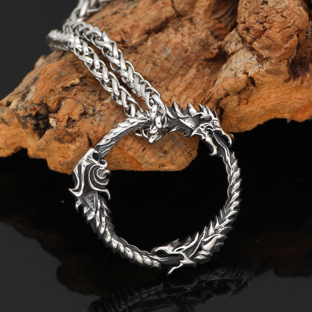 Raven Titanium Steel Pendant Viking Necklace For Men And Women 55087cf4 3f9f 4102 966a 854ac1690026