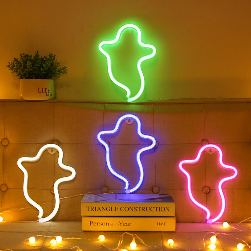 Halloween Ghost Neon Home Creative Modeling Lamp 550f24ee 36b4 427d 8719 33ceb5827b7c
