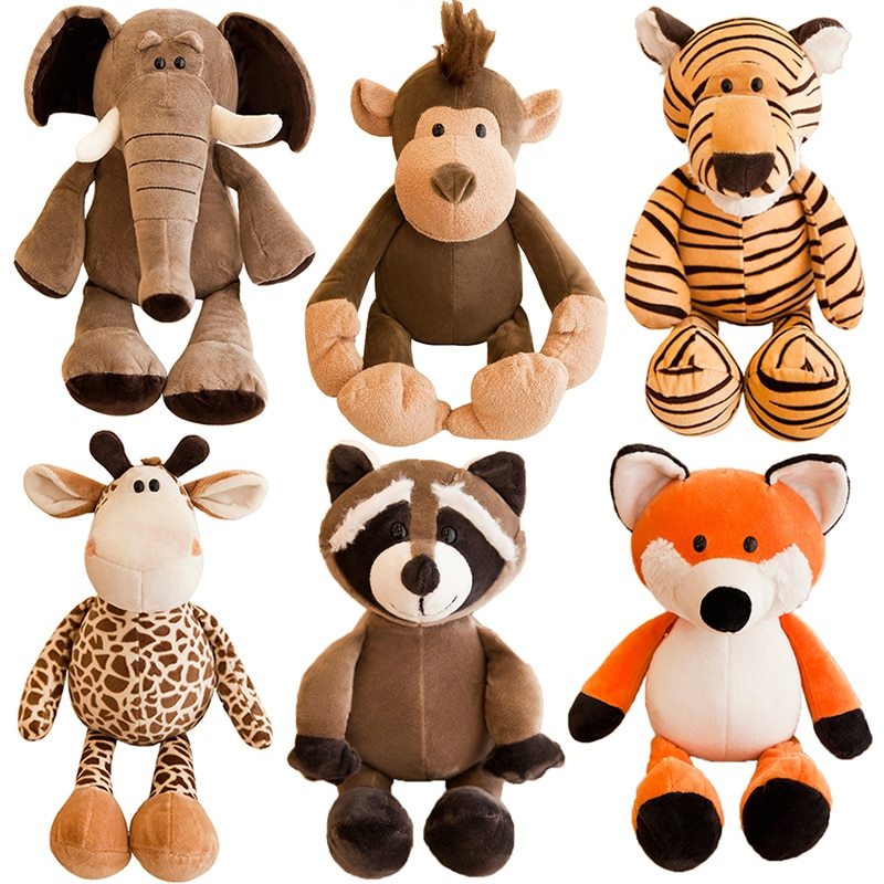 Jungle animal plush toys 55184162356