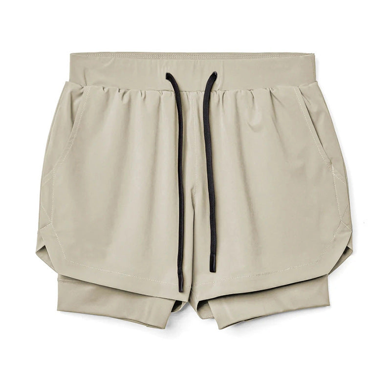 Men's Running Double-layer Fake Two-piece Sports Jogger Pants 551c0f60 b85b 4940 ade7 4b1742eb32e2