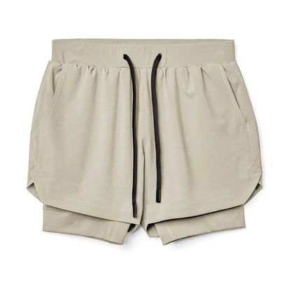 Men's Running Double-layer Fake Two-piece Sports Jogger Pants 551c0f60 b85b 4940 ade7 4b1742eb32e2