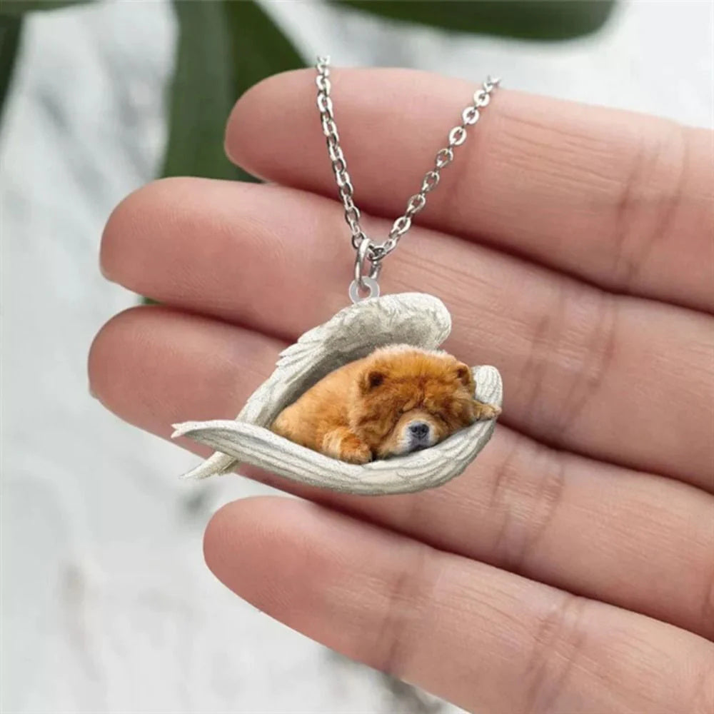 Acrylic Plane Lazy Dog Hanging Necklace 553439f8 3f5c 4f74 83c1 6c8b7bee7af9