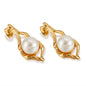 European And American Entry Lux Temperament Earrings Stainless Steel Geometric Pearl 553900e2 c0e8 4030 a217 43f2eb189a87
