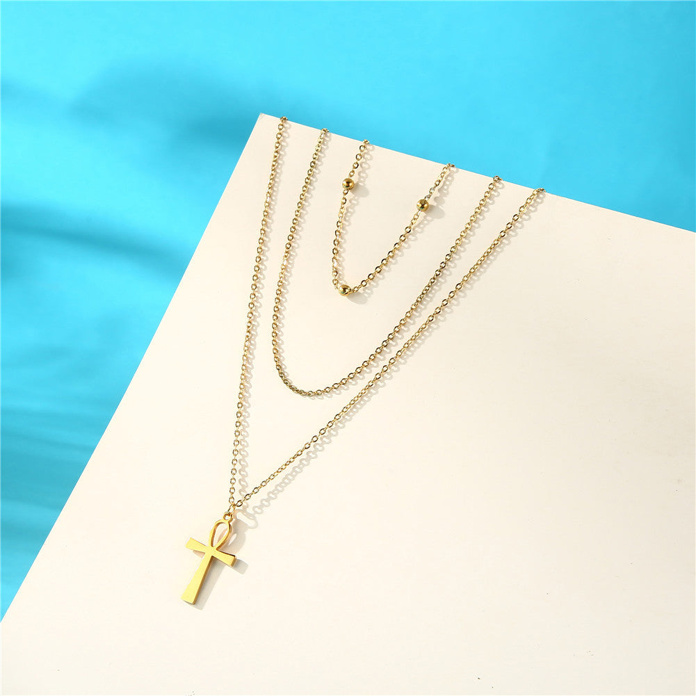 Stainless steel layered necklace 5542164547638