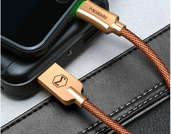 Intelligent Power-off Aluminum Alloy Braided Fast Charging Line - 图片 6
