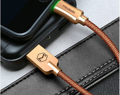 Intelligent Power-off Aluminum Alloy Braided Fast Charging Line - 图片 6