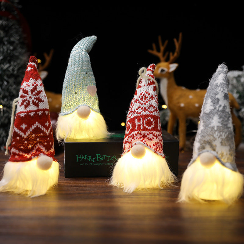 Santa Faceless Doll With Lighted Pendant 5566f3d5 bd5d 40cc bc72 19dbc60b3f0c