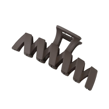 Dark Coffee Color Ladies Hairpin Temperament Pure Color Hair Jaw Clip 55786565 ce31 4c67 830e 4ee9d4931eed