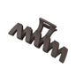 Dark Coffee Color Ladies Hairpin Temperament Pure Color Hair Jaw Clip 55786565 ce31 4c67 830e 4ee9d4931eed