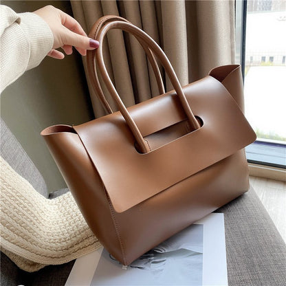 Fashion Women Shoulder Bags Large Capacity Handbags Simple Retro Tote Bags Solid Color Famous Brand High Quality Bags 5579901