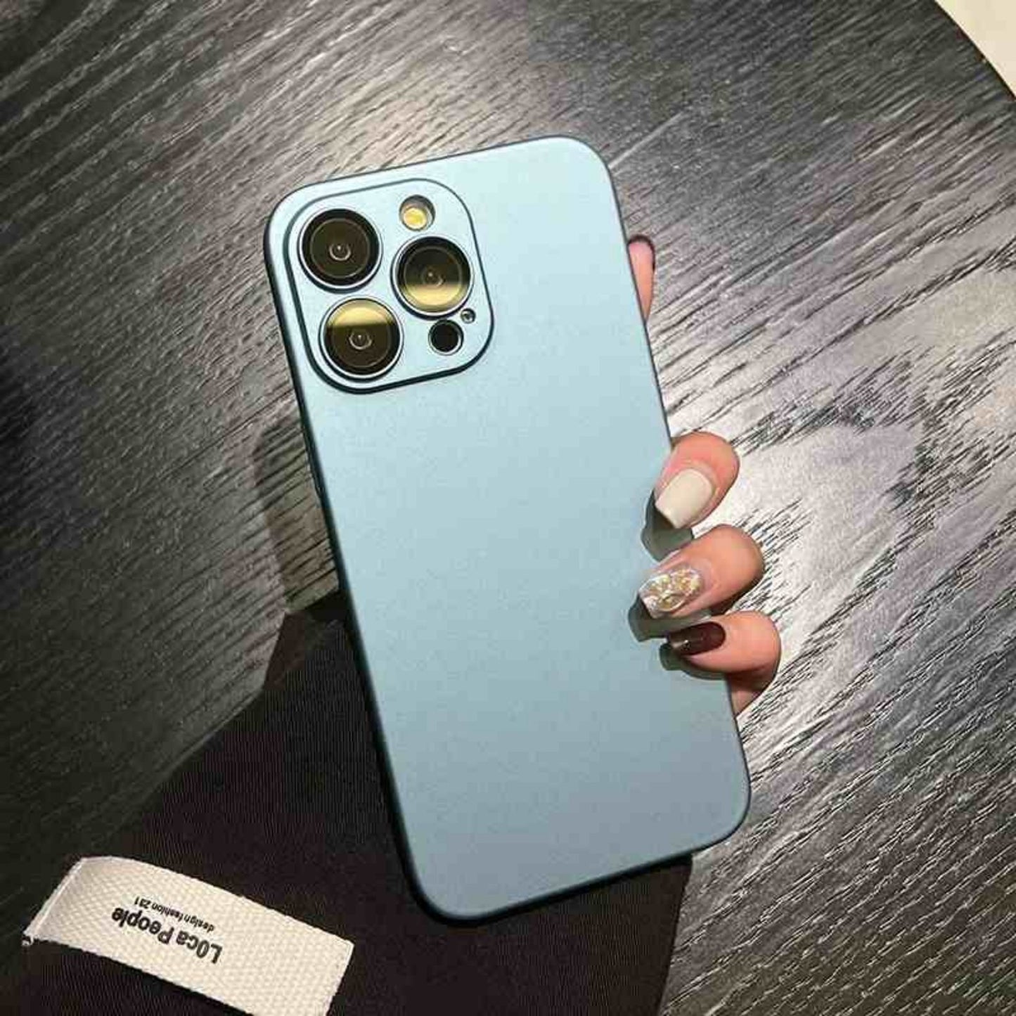 Simple Solid Color Anti Fall Cover Ultra-thin Frosted 557cd2a0 2751 49b2 9cc9 dedc01064f42