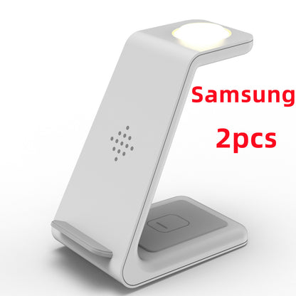 3 In 1 Fast Charging Station Wireless Charger Stand Wireless Quick Charge Dock For Phone Holder - 图片 58
