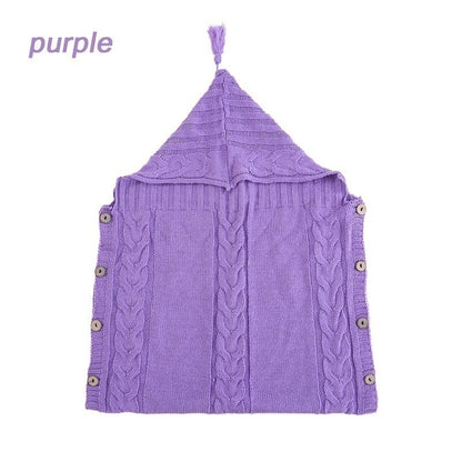 Infant Baby Tassel Ca P Sleeping Bag Sweater Wooden Button Hooded Sleeping Bag 55944622 26d0 4981 8245 dba8ea79b2f1