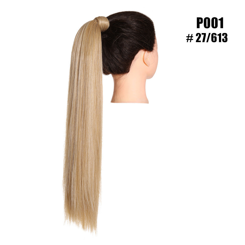 Long Straight Hair Ponytail High Temperature Matte Silk Velcro Winding Wig 559dfd10 7431 4fee b24c 10a8f58462fc