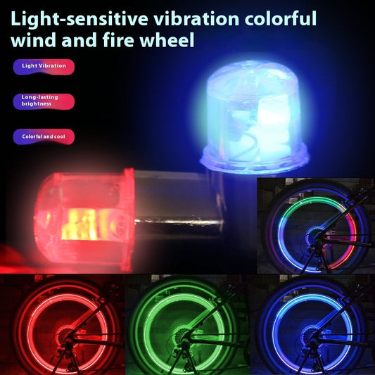 Mountain Bike Electric Motorcycle Inflating Valve Light Wheel Tire Core Hot Wheels Colorful Light 55a245e8 3c20 4da8 bad6 d59