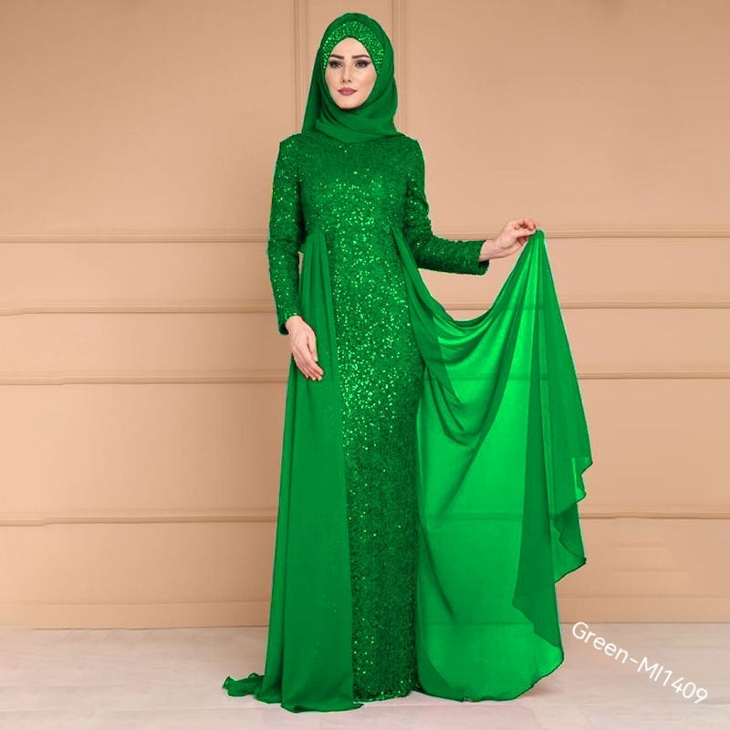 Noble Elegant Slim Slimming Sequined Ladies Gift Retro Style Long Fish Tail Dress 55b1e478 d070 4ccf b85a 122b5a086018 trans
