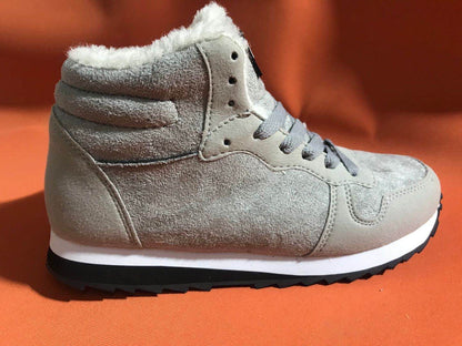 Couple Insulated Cotton-padded Shoes Snow Boots High-top Lightweight Inner Height Increase Extra Large Size 4748 55c39b6d b3b
