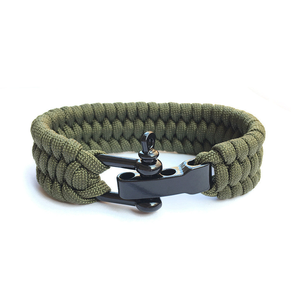 Outdoor Mountaineering Camping Emergency Seven-core Parachute Cord Woven Bracelet 55d3a8f8 af72 4cdc 91a5 daef0aa73a6d