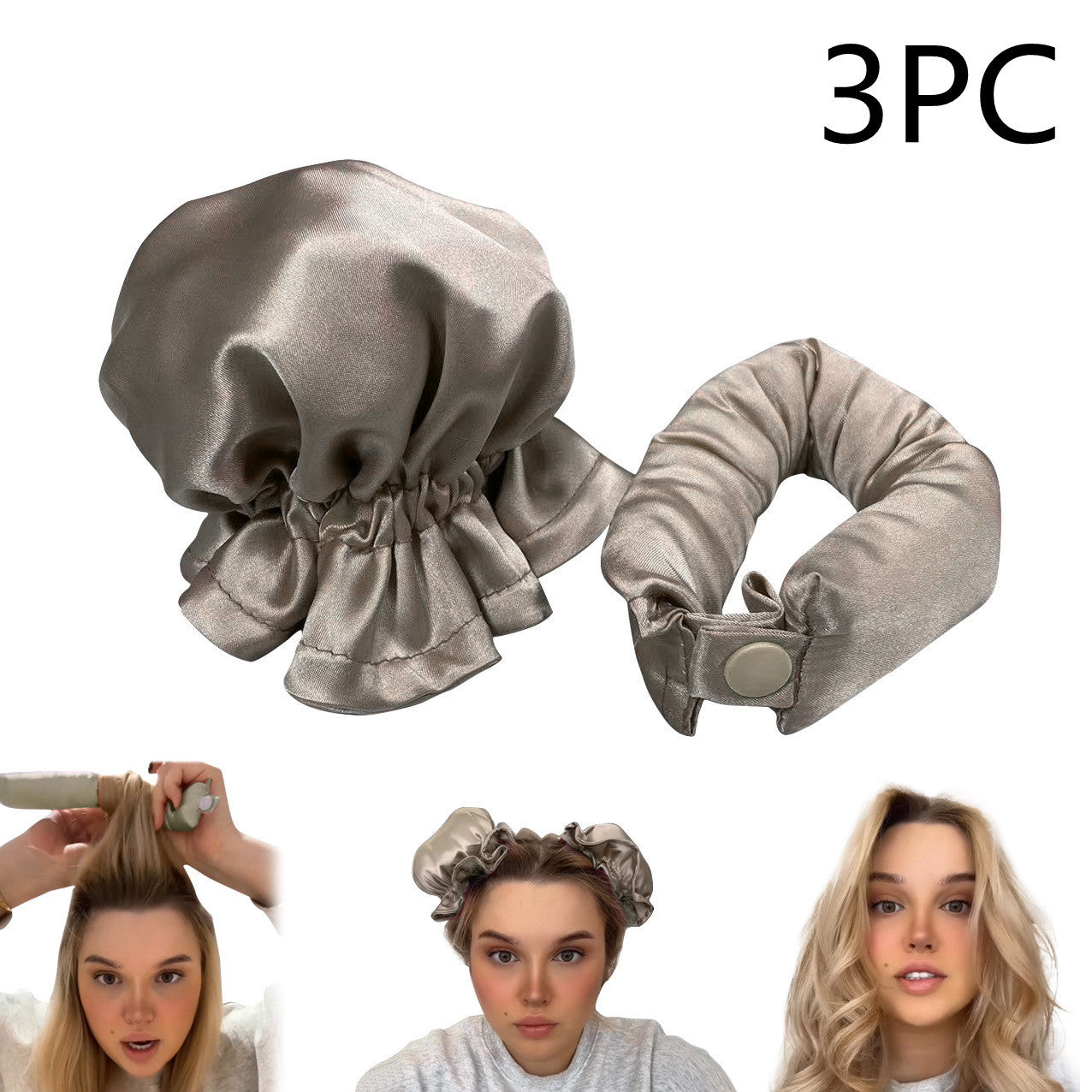 New Heatless Curl Stick With Cloth Cover Cute Ball Head Hair Curler Headband Hair Rollers Wave Form Curling Rod Hair Style To