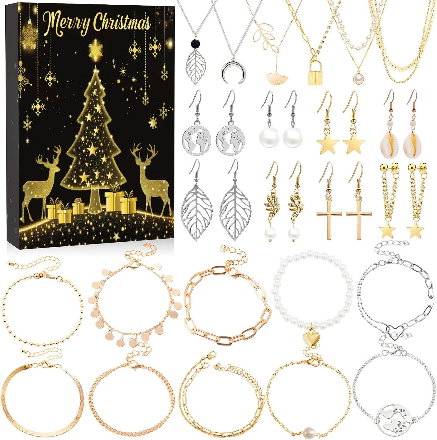 Diy Creative Children's Bracelet Ornament 24 Grid Calendar Christmas Blind Box 55f272bf b24e 4ac4 b421 b04e920db8a8