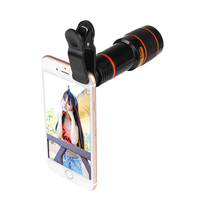 Zoom Mobile Phone Clip-On Retractable Telescope Camera Lens For  Galaxy S3 S4 S5 S6 S7 Edge Phone - 图片 2