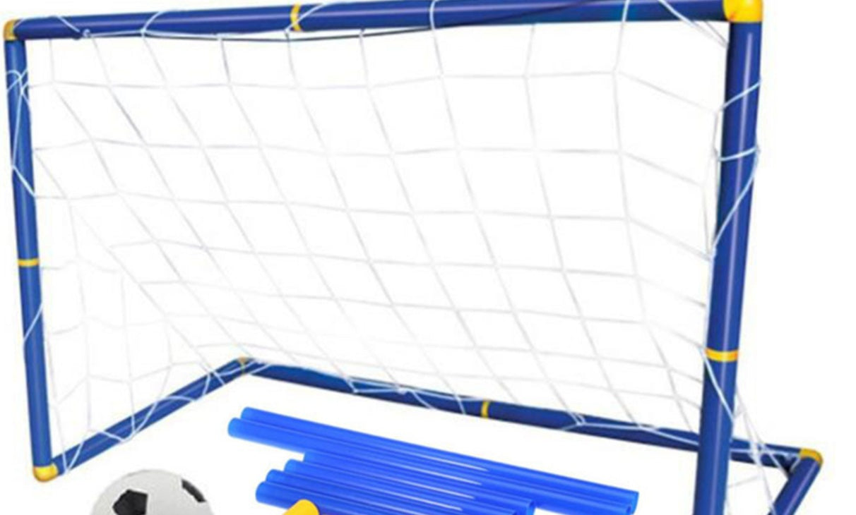 Folding Mini Football Soccer Ball Goal Post Net 561851463101