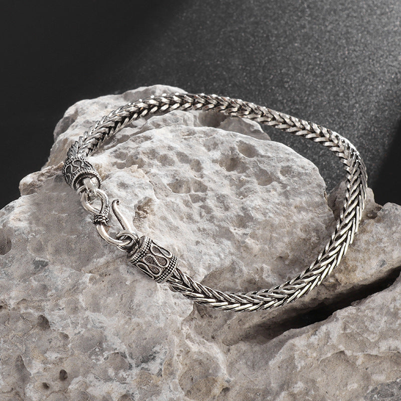Men's Retro Stainless Steel Ins Style Personalized Bracelet 561fbebd 1da7 4f56 86ac 74f9dad98d3a