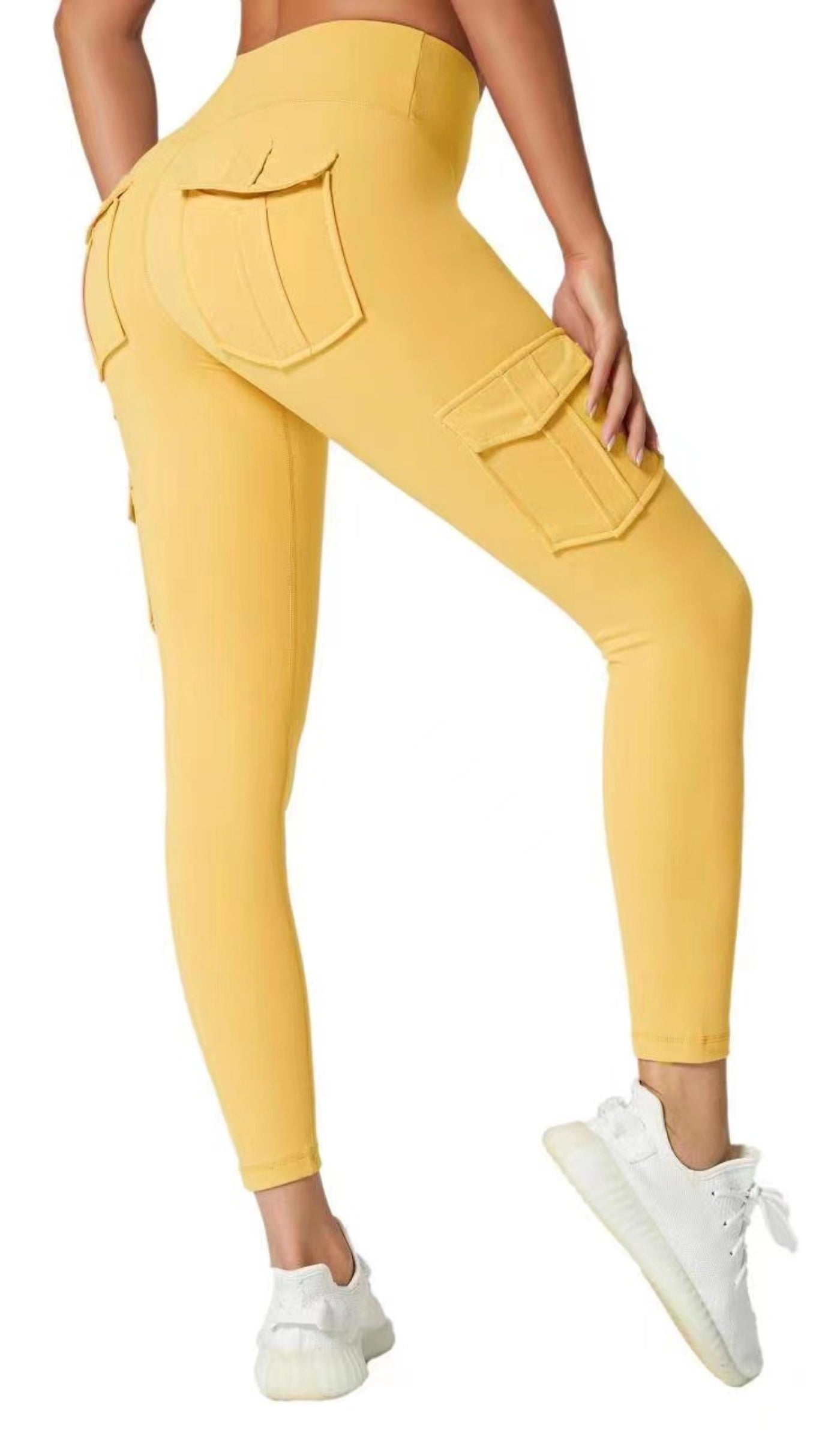 Multi-pocket pants women overalls stitching tight-fitting sports running fitness yoga pants 5620b06b 7870 4d8a b2df b6dff2561