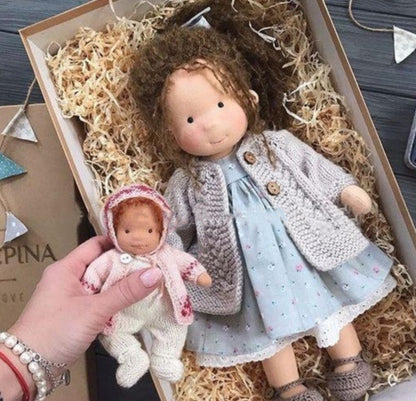 Handmade Plush Doll Golden Curly Girl Finished Product 56301873 e413 407a ba10 82e35109968e