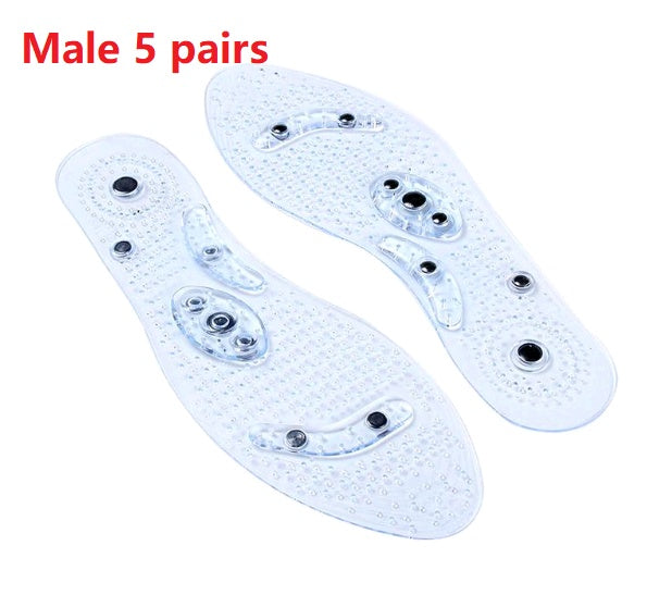 Magnet Magnetic Plus Elastomer Transparent Silicone Massage Insole Health Massage Insole Magnetic Therapy Anti-fatigue 563878