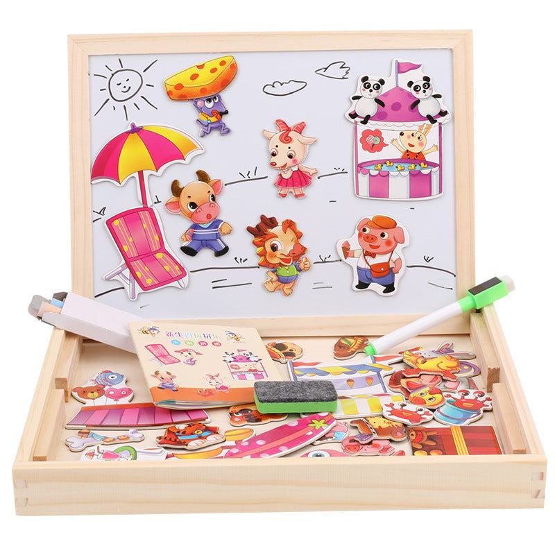 Farm Mania Animal Joypin Double-sided Drawing Board Three-dimensional Magnetic Puzzle 563b3eaf 1dbf 4fe5 9a35 6b3bec237c2e