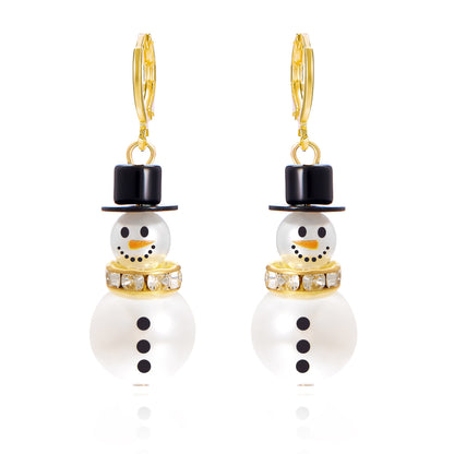 Women's Fashion Christmas Snowman Pendant Earrings 564f5039 314b 4cb1 beef a1f173083387