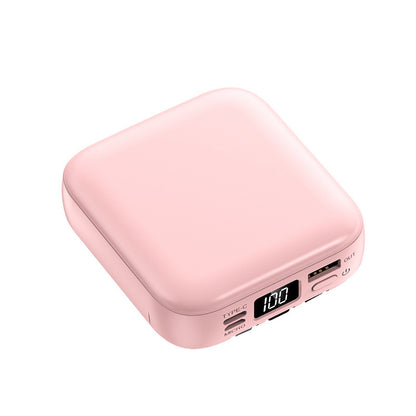 Beauty Mirror Power Bank Comes With Cable Portable Mini - 图片 2