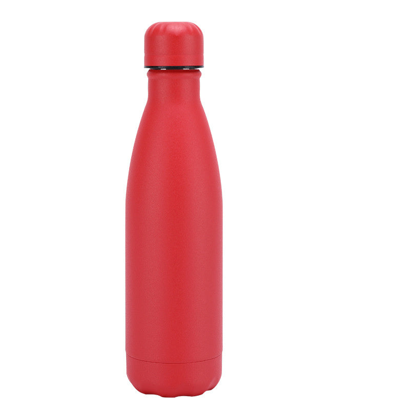 Insulated Stainless Steel Water Bottle Mug Rubber Painted Surface Vacuum Flask Coffee Cup Bottle 565847012399